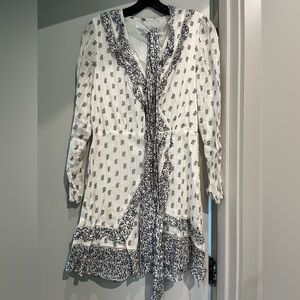 Veronica Beard Black and White Floral Dress